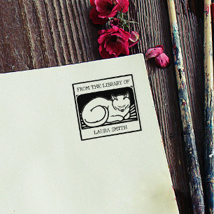  kat uit de bibliotheek van 	rubberstempel