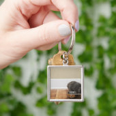 Kat uit de kom sleutelhanger (Hand)