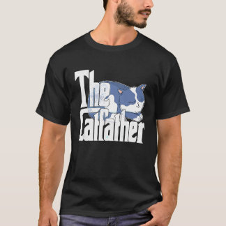 Kat Vader De Katfather Gekke Cute Kat Vader Kitten T-shirt