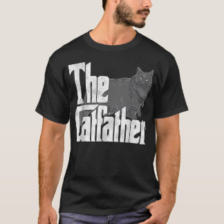 Kat Vader De Katfather Maine Coon Kat Vader Kattig T-shirt