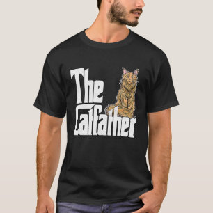 Kat Vader De Katfather Maine Coon Kat Vader Kittie T-shirt