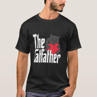 Kat Vader De Katvader Schattige Zwarte Kat Vader K T-shirt