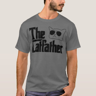 Kat Vader Retro Kat 80s Stijl Voor Mannen Kat T-shirt