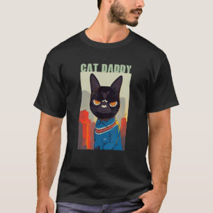 Kat Vader Vader van Kittens Huisdier Vader Grap R T-shirt
