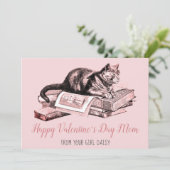 Kat-Valentijn Feestdagenkaart (Staand voorkant)