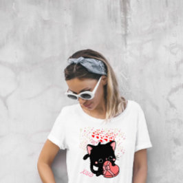 Kat-Valentijnsdag T-shirt