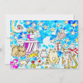 Kat Valentine Feestdagenkaart