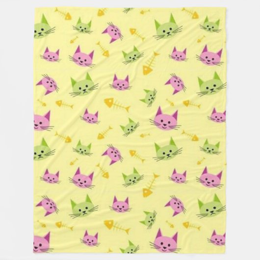 Kat van Alley Fleece Deken (Voorkant)