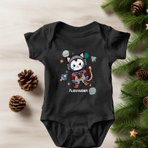 Kat van de astronaut in de ruimte romper