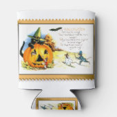 Kat van Halloween, in Jack O Lantern Blikjeskoeler (Achterkant)