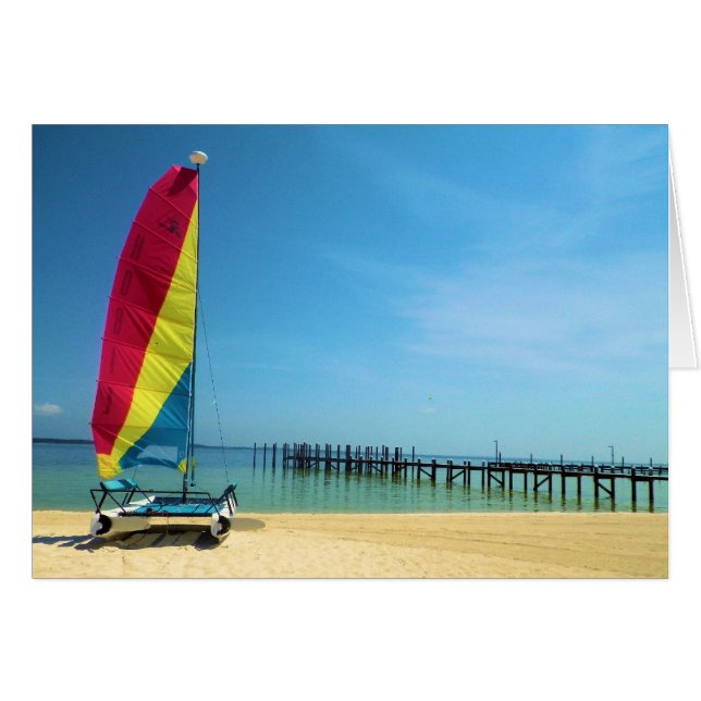 Kat van het Zee - Blanco binnenbekleding Kaart (Voorkant Horizontaal)