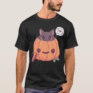 Kat van pompoen - Oorspronkelijk grijs T-shirt