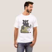 kat van Schrödinger T-shirt (Voorkant volledig)