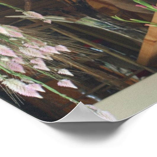 Kat van Siamese op schelpdieren Poster (Hoek)