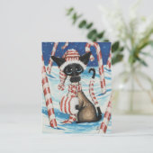 Kat van suikerriet briefkaart (Staand voorkant)