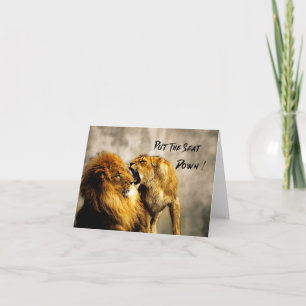 Kat Vecht, zet de stoel neer Bedankkaart