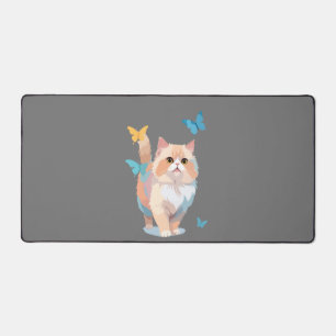 Kat Vector Schilderen Schattig Plezier Spelen Vlin Bureaumat