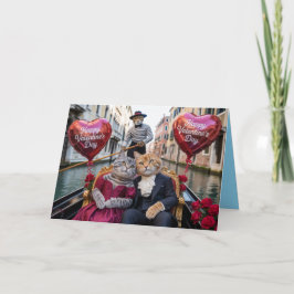 Kat Venetië Valentijnskaart Feestdagen Kaart