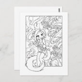 Kat Venus Flytraps Briefkaart (Voorkant / Achterkant)