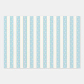 Kat Verf Drukken op Bleek blauw en Antiek witte st Inpakpapier Vel (Voorkant 2)