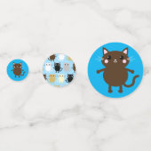 kat verjaardagsfeestje confetti (Achterkanten)