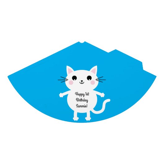 kat verjaardagsfeestje feesthoedjes (Voorkant)