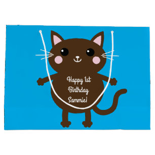 kat verjaardagsfeestje groot cadeauzakje