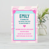 Kat Verjaardagsfeestje, Retro, Throwback Kaart (Staand voorkant)