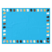 kat verjaardagsfeestje tafelkleed (Voorkant (Horizontaal))