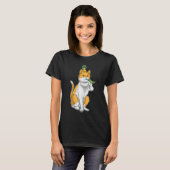Kat Verjaardagshoorn T-shirt (Voorkant volledig)