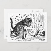 Kat verliest diner bij muis briefkaart (Voorkant / Achterkant)