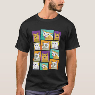 Kat Vibe Instrument Speler Grappige Dier Muzikant T-shirt