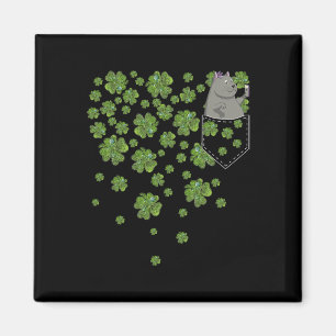 Kat Video Blogger In Pocket Green Klavers St. Patr Magneet