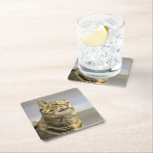 Kat Vierkante Kartonnen Onderzetter (Insitu)