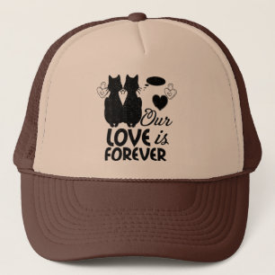 Kat viert Valentijnsdag. Trucker Pet