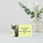 Kat Visitekaartje (Staand voorkant)