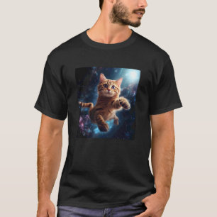 Kat vliegende sterren voor Liefhebber Katten Kitty T-shirt