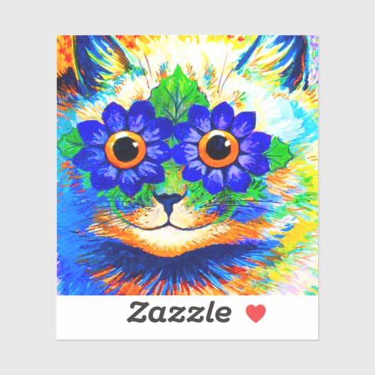 Kat Vloeibare ogen Sticker (Vel)