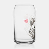 Kat voetafdrukken blikvorm glas (Rechts)