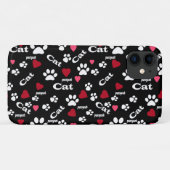 Kat voetafdrukken Case-Mate iPhone case (Achterkant (horizontaal))