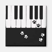 Kat voetafdrukken magneet (Voorkant)