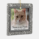 Kat 'Voor altijd in onze harten' Keramisch Ornament (Rechts)