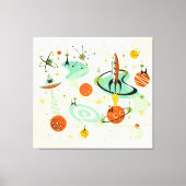 Kat voor atoomruimtes ©studioxine canvas afdruk (Voorkant)