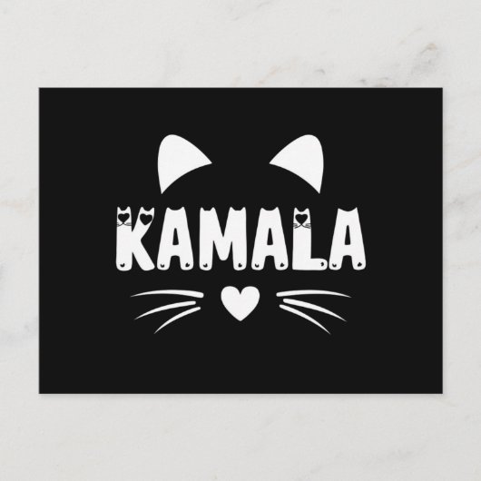 Kat voor Harris 2024 Briefkaart (Voorkant)