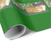 Kat voor kerstmis cadeaupapier (Rol Hoek)