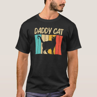 Kat Voor Mannen Vader Zwarte Kat  Kat Mens Katten T-shirt