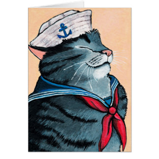 Kat voor slachterij Kat Kat (Nautical Tabby Cat Pa
