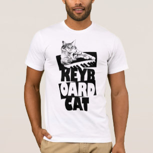 Kat voor toetsenbord - Gestapeld T-shirt