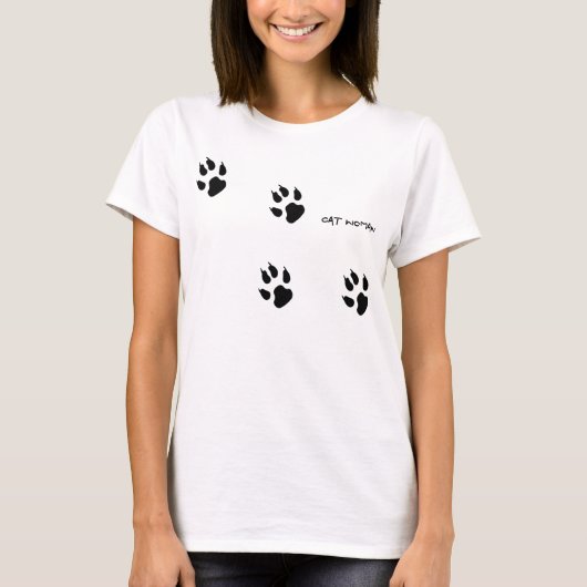 Kat Vrouw t-shirt (Voorkant)