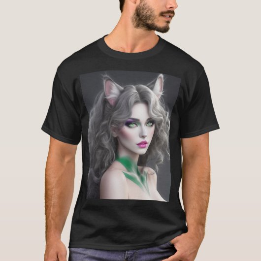KAT WAIFU 02 T-SHIRT (Voorkant)